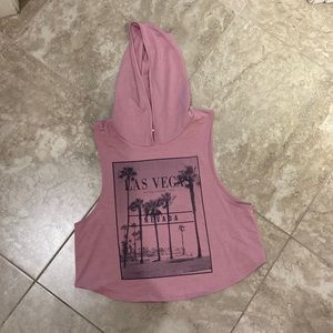 Pink Ever Hottie Hooded Sleeveless Top